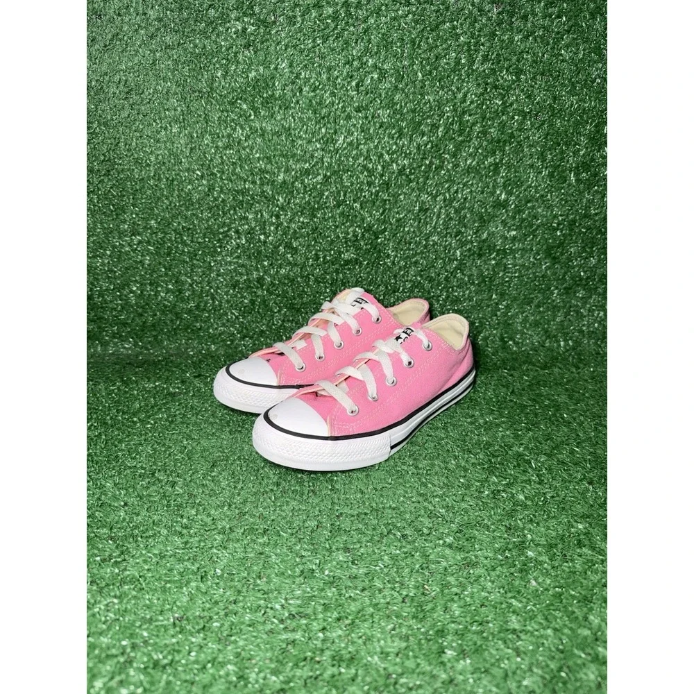 Converse Chuck Taylor All Star Youth Kids Size 1Y Girls Pink White Walking Shoes